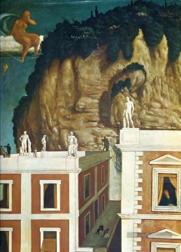 voyageurs étranges 1922 Giorgio de Chirico surréalisme métaphysique Peinture à l'huile
